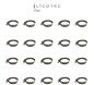 Preview: LICOTEC hose band clamp stainless steel (20 pieces / W4 / 35-50mm / 1" - 1 1/2")