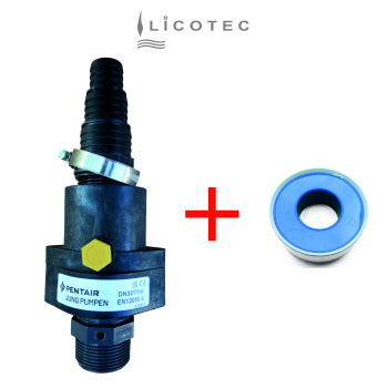 JUNG PUMPEN KIT "R 32" connection kit hose connector with check valve swing type (1 1/4" / U3 U5 U6)