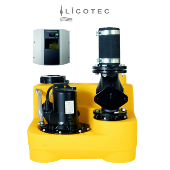 Preview: JUNG PUMPEN KIT "compli 400 RSK" sewage lifting station (400 V / stop valve / hand diaphragm pump)