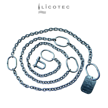 JUNG PUMPEN pump chain stainless steel (5m / 320kg / U3 U5 U6 MultiCut MultiStream MultiFree)