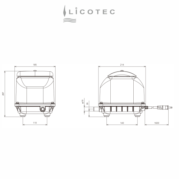SECOH "JDK-S-80" Membran-Kompressor