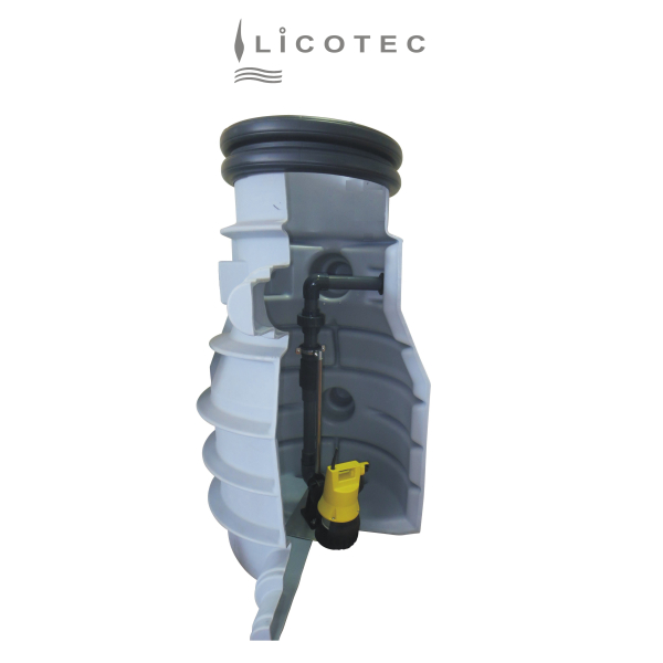 ATB / JUNG PUMPEN KIT "U5 KS / GR 32 / R 32" pump tank with guide rail set and sump pump (1200mm / 4m cable)