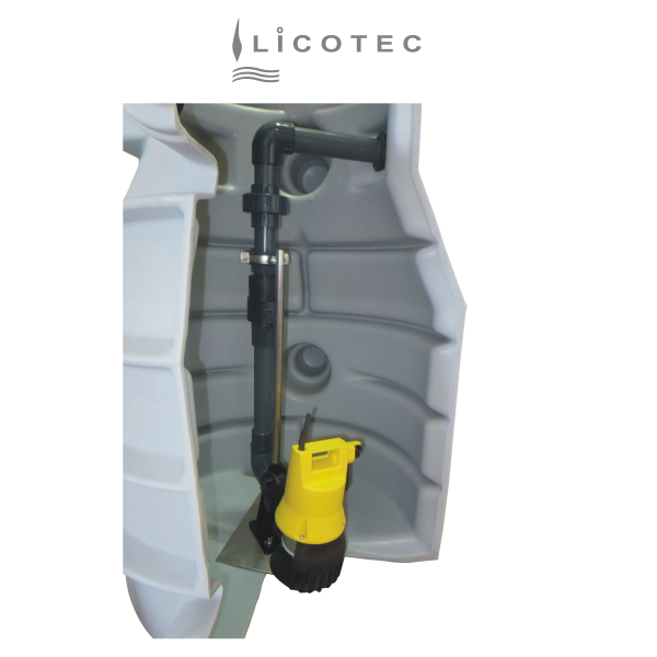 ATB / JUNG PUMPEN KIT "U5 KS / GR 32 / R 32" pump tank with guide rail set and sump pump (1200mm / 4m cable)