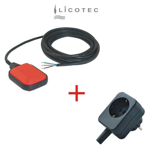 AVAG KIT float switch changing application with intermediate plug (230 V / 10m / NO ground)