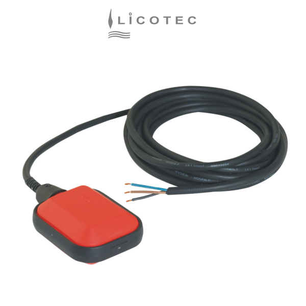 AVAG float switch changing application (230 V / 10m / NO ground)