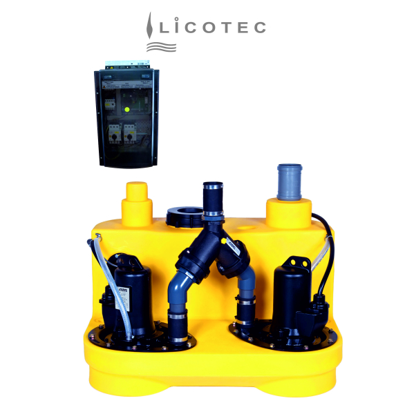 JUNG PUMPEN "compli 1020/2 M (MultiCut 20)" duplex sewage lifting station (400 V / cutting system)