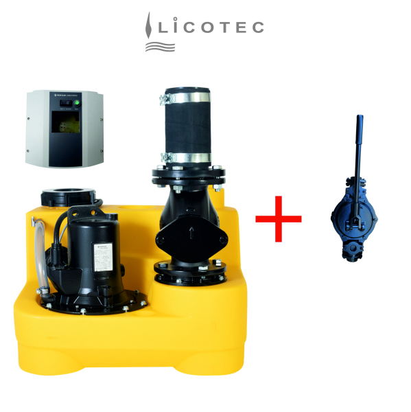 JUNG PUMPEN SET "compli 400 RSK" Fäkalien-Hebeanlage (400 V / Handmembranpumpe)