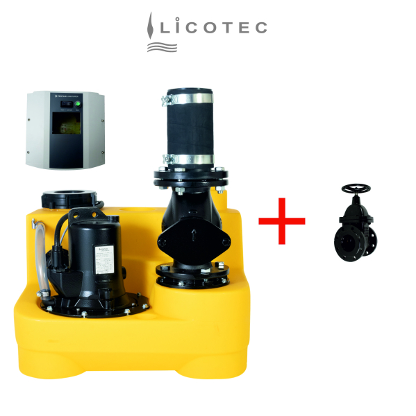 JUNG PUMPEN SET "compli 400 RSK" Fäkalien-Hebeanlage (400 V / Keilflachschieber)