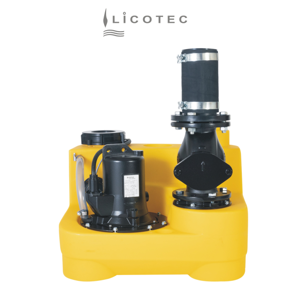 JUNG PUMPEN SET "compli 400 RSK" Fäkalien-Hebeanlage (400 V / Keilflachschieber / Handmembranpumpe)