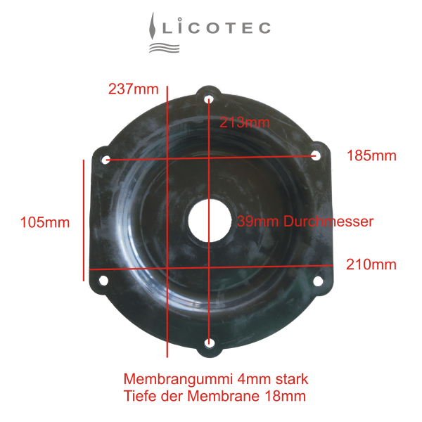 JUNG PUMPEN ERSATZ Membrane Handmembranpumpe (compli 300 400 510 1010)