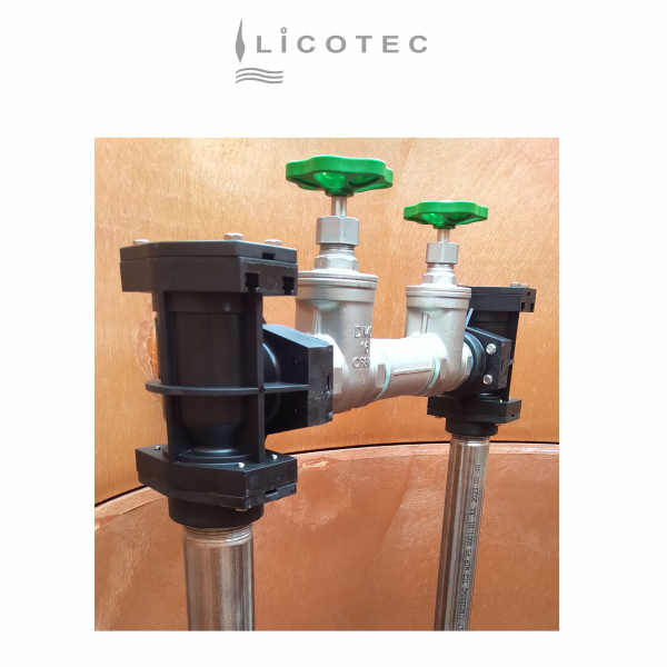 JUNG PUMPEN SET Doppel-Pumpstation Druckentwässerung "PKS-D 1000-40 / MultiCut 35 /2 M EX / HighLogo" (komplett / MIT Schacht)