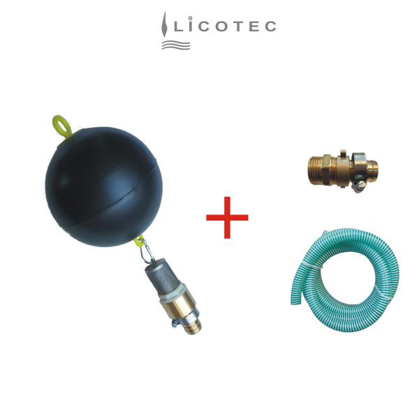 LICOTEC KIT suction hose floating extraction (1" female male / 4m / cistern)
