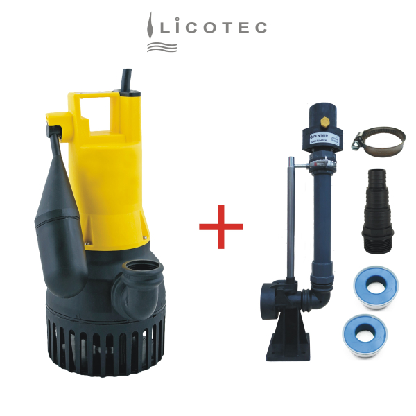 JUNG PUMPEN KIT "U6K ES / GR 32 / R 32" drainage pump with guide rail system check valve (4m cable / float switch)