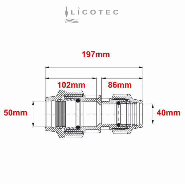 1997 unidelta red muffe 50 40